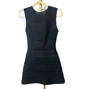 Camilla and Marc Black Textured Zealot Dress Sz. 2